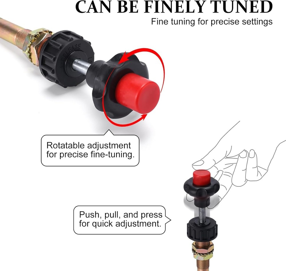 High Quality Vernier Control Cable, Red