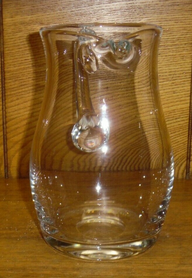 Elegant Smaller Size Crystal / Glass Pitcher - 7"