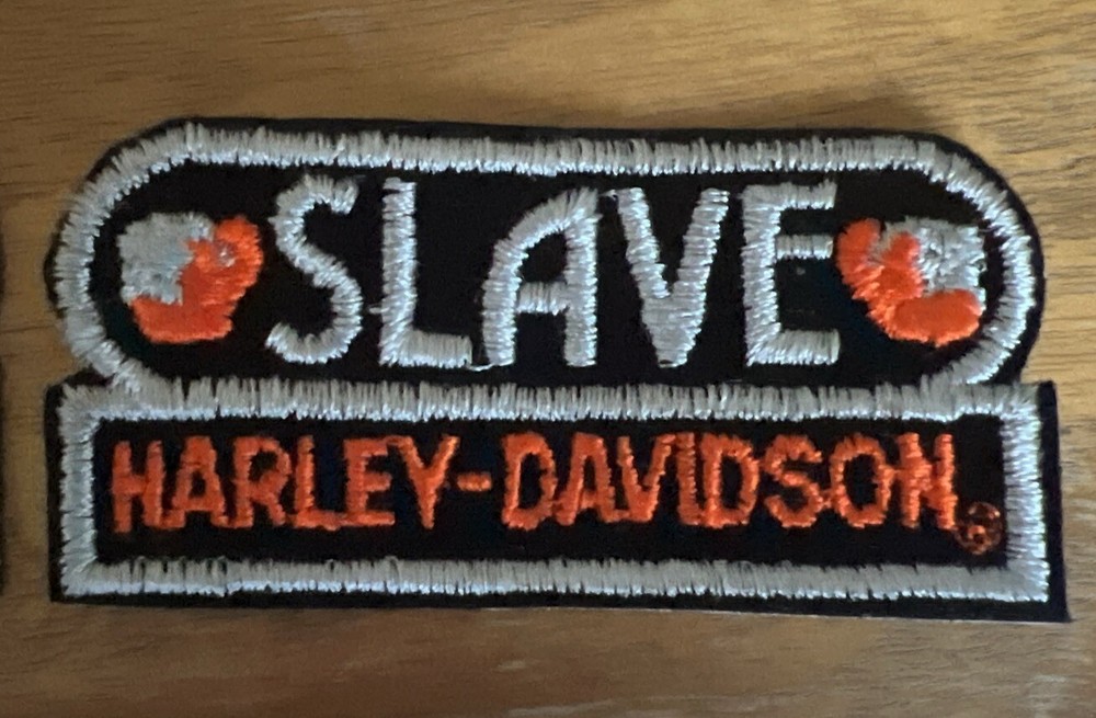 Vintage Harley Davidson Patch Iron On Master And Slave Pair