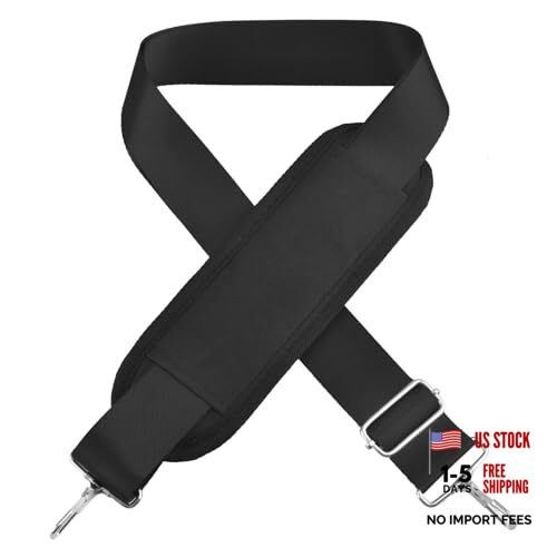 Bag Shoulder Strap Replacement Adjustable Strap with 01# Black with Padded