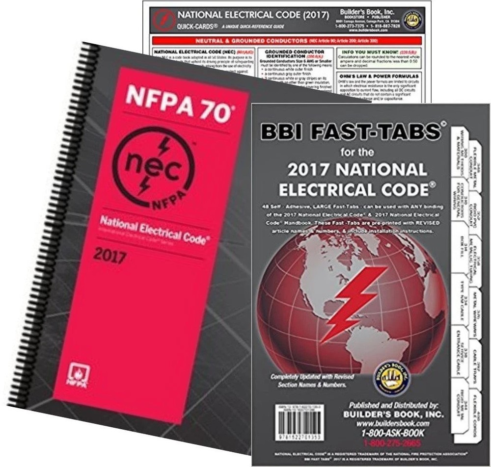 NFPA 70 National Electrical Code 2017 SPIRAL WITH BBI TAB ,