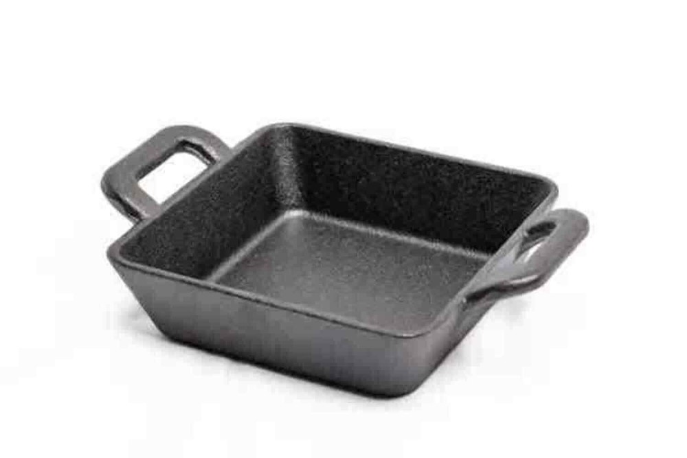 TableCraft 12oz Cast Iron Mini Square Server