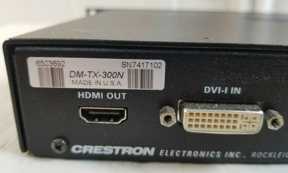 CRESTRON DM-TX-300 Digital Media Transmitter UNTESTED
