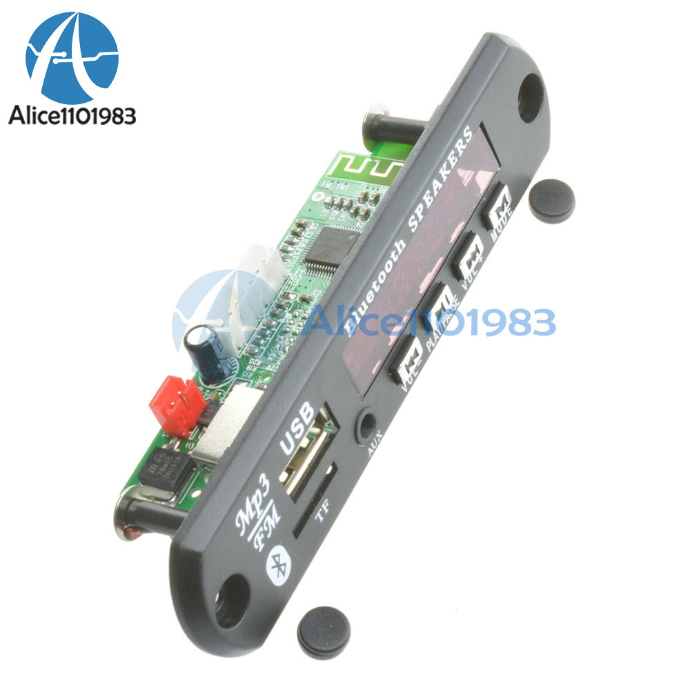 Wireless Bluetooth 12V MP3 WMA Decoder Board Audio Module USB TF Radio For Car