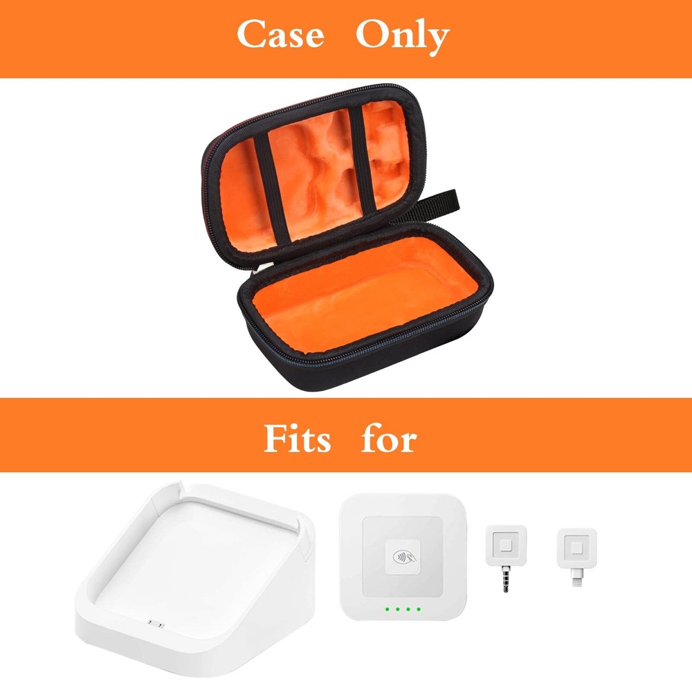Mchoi Hard EVA Travel Case for Square Terminal/Square Dock Reader, Printer Pa...