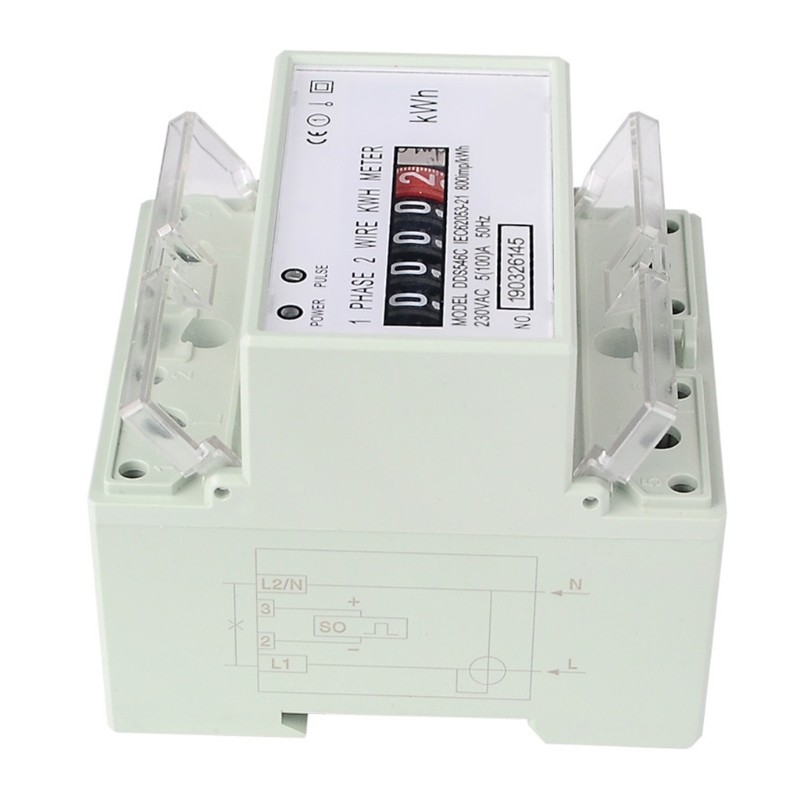 Space Saving Rail Energy Meter With Clear Digital Display For Accurate Readings