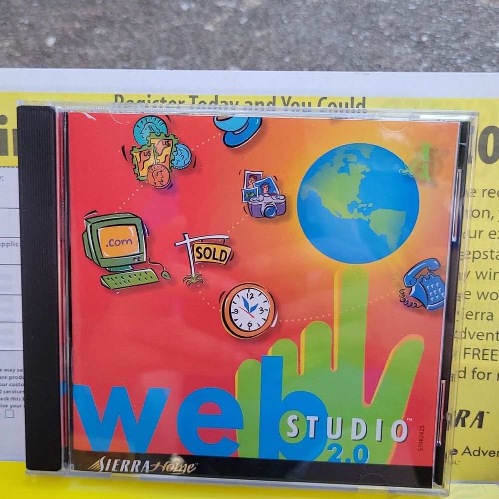 NEW Web Studio 2.0 PC CD Professional HTML Website Page Site Creation Tool