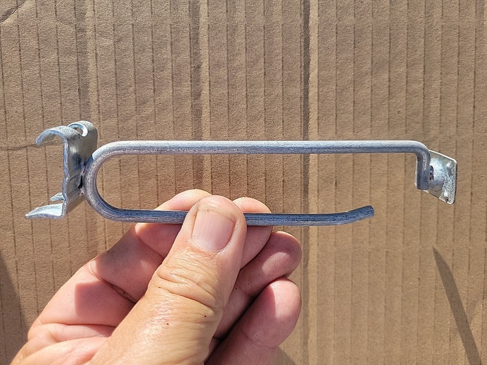 50 used 6 Inch Grid Wall Hooks Metal Peg Std Style