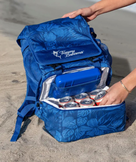 Tommy Bahama Backpack Cooler, Blue Hawaiian