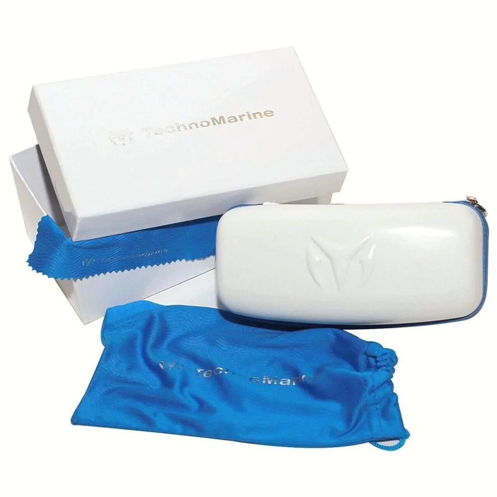 Technomarine Manta Ray TMEW006-08 Rectangular Translucent Frame Dark Blue Lens