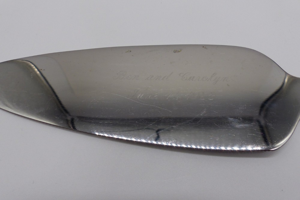Vintage Silverplate Wedding Cake Knife And Server Set READ
