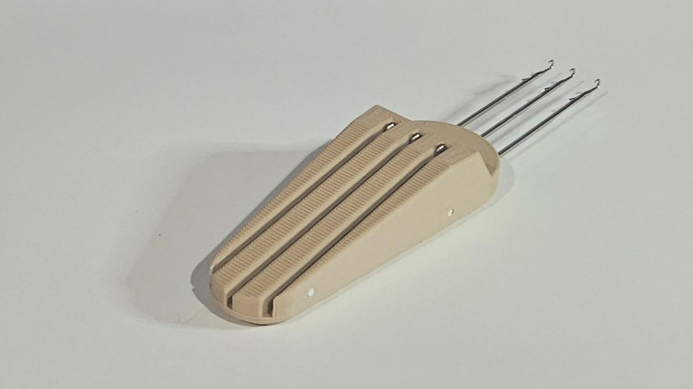 3D Printed Handle Cordsmith I-Cord Tool w/ Replaceable Needles - 3 Hook & 4 Hook