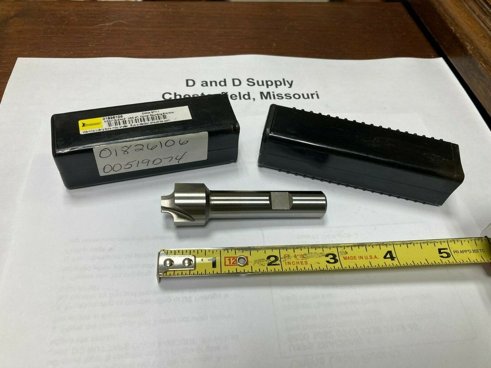 Interstate 182-6106, 5/32" Radius, 3/4" Dia, 4-Flute, HSS, Corner Round End Mill