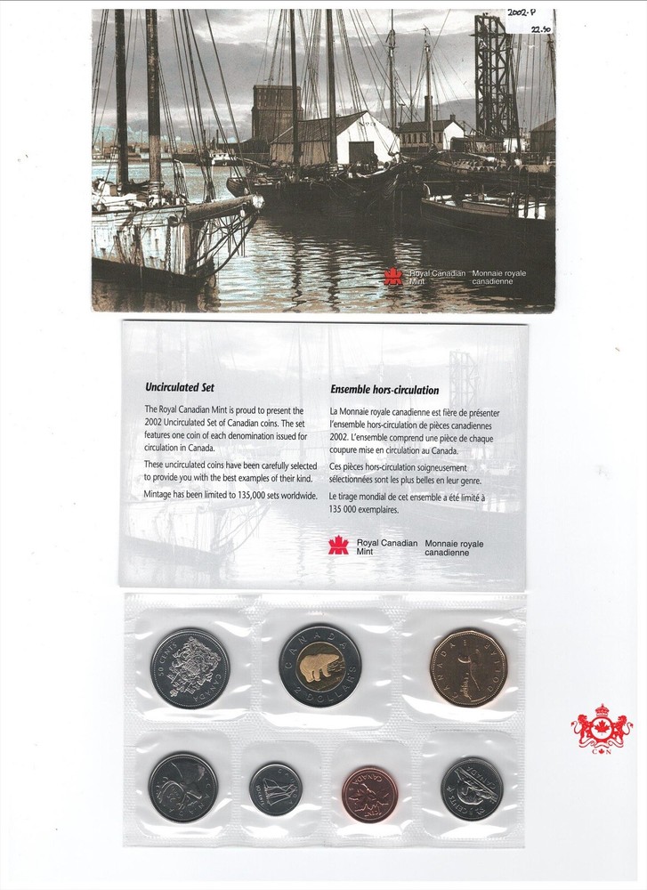 2002-P Canada Proof Like Set - Royal canada Mint -