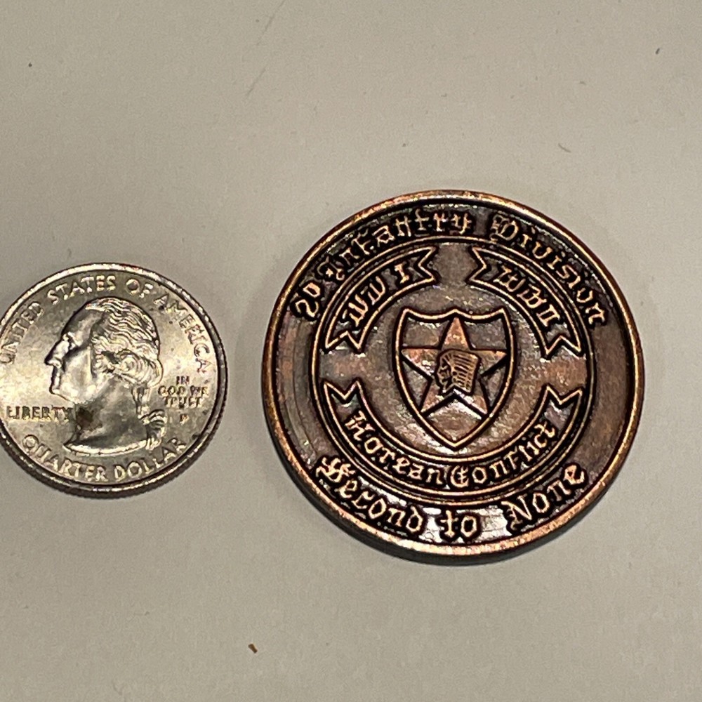 Vintage 2nd Infantry Division Army US Challenge Coin