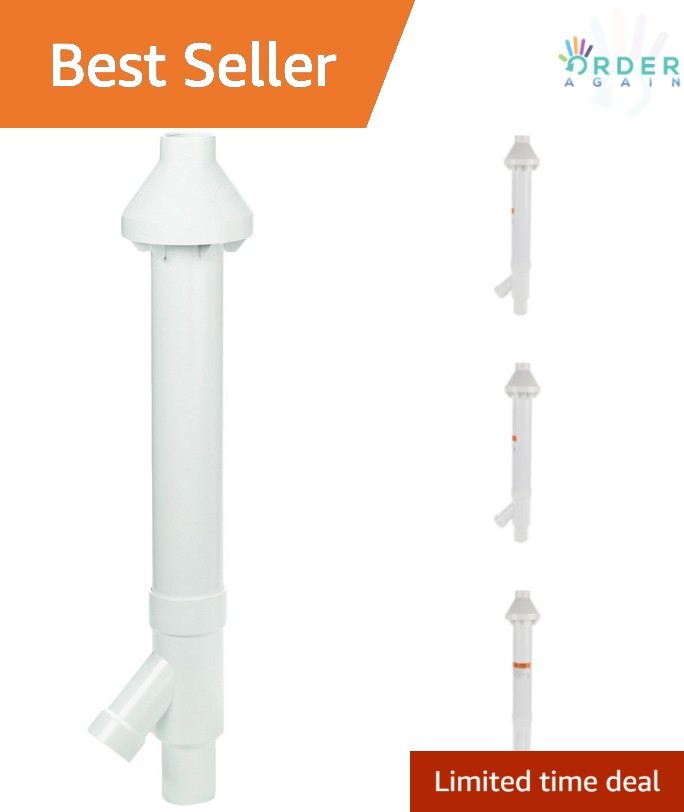 2-Inch Concentric Vent Kit High Efficiency Furnace Tankless Water Heater White