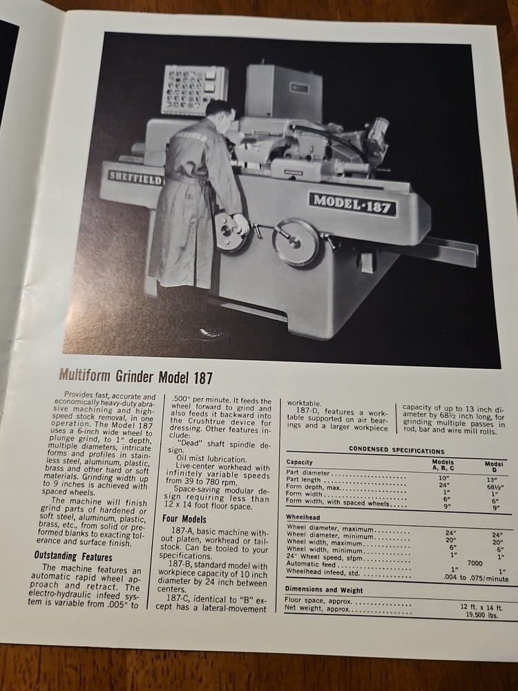 SHEFFIELD MACHINE TOOLS CATALOG 1001-68