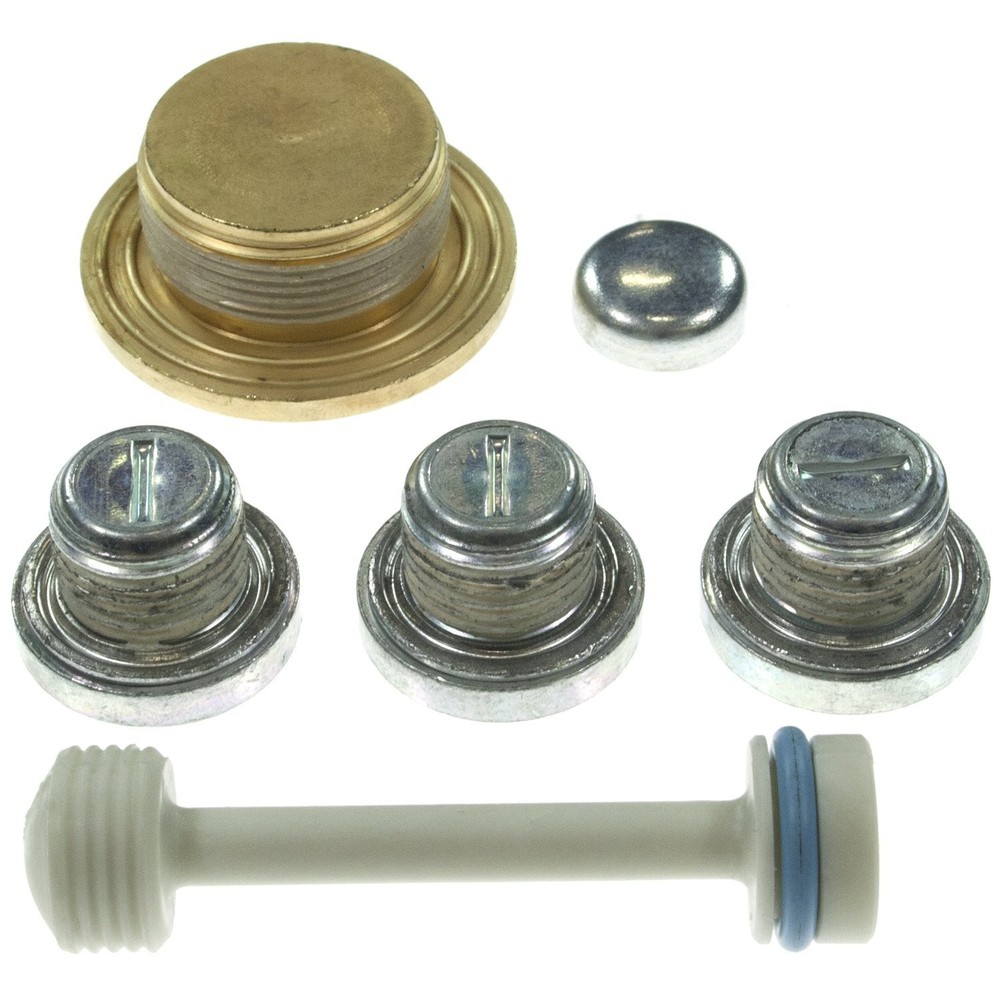 Melling Freeze Plug Kit, Complete Engine, Brass/Steel/Plastic, GM Silver