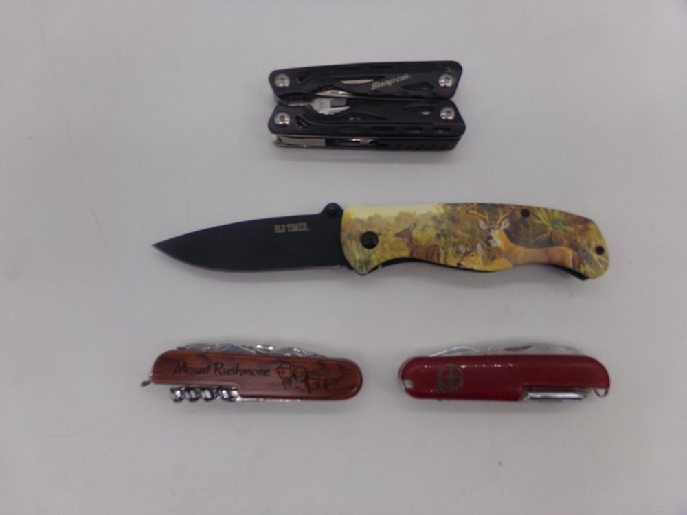 Mount Rushmore Souvenir Engraved& Snap On Multi Pocket Knife & 2 More-READ!!!!!!