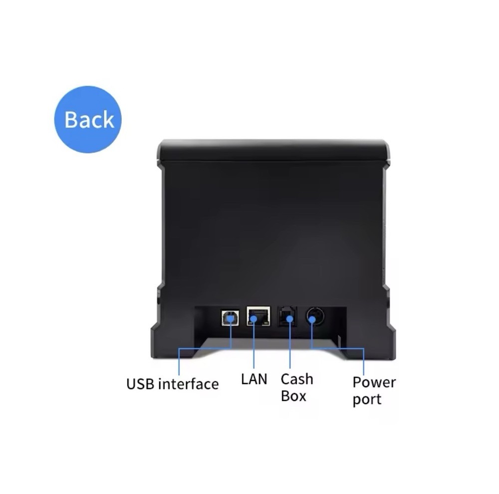 80mm Thermal Receipt Printer,USB POS Printer,Support Windows/Mac/Linux/OPOS