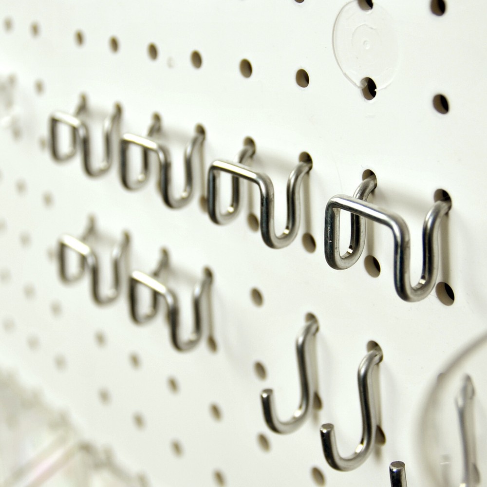 Azar Displays 190-Piece XLarge Pegboard Organizer Accessory Kit, Hooks...