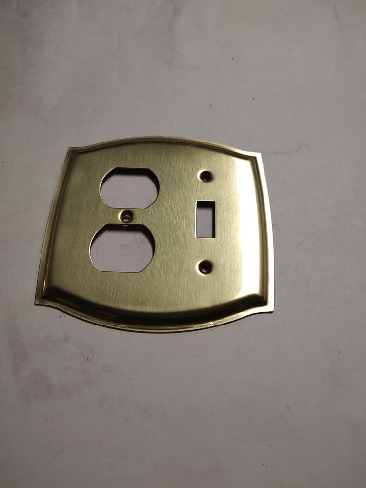 Brass Switch Outlet Combination Wall Box Plate Cover