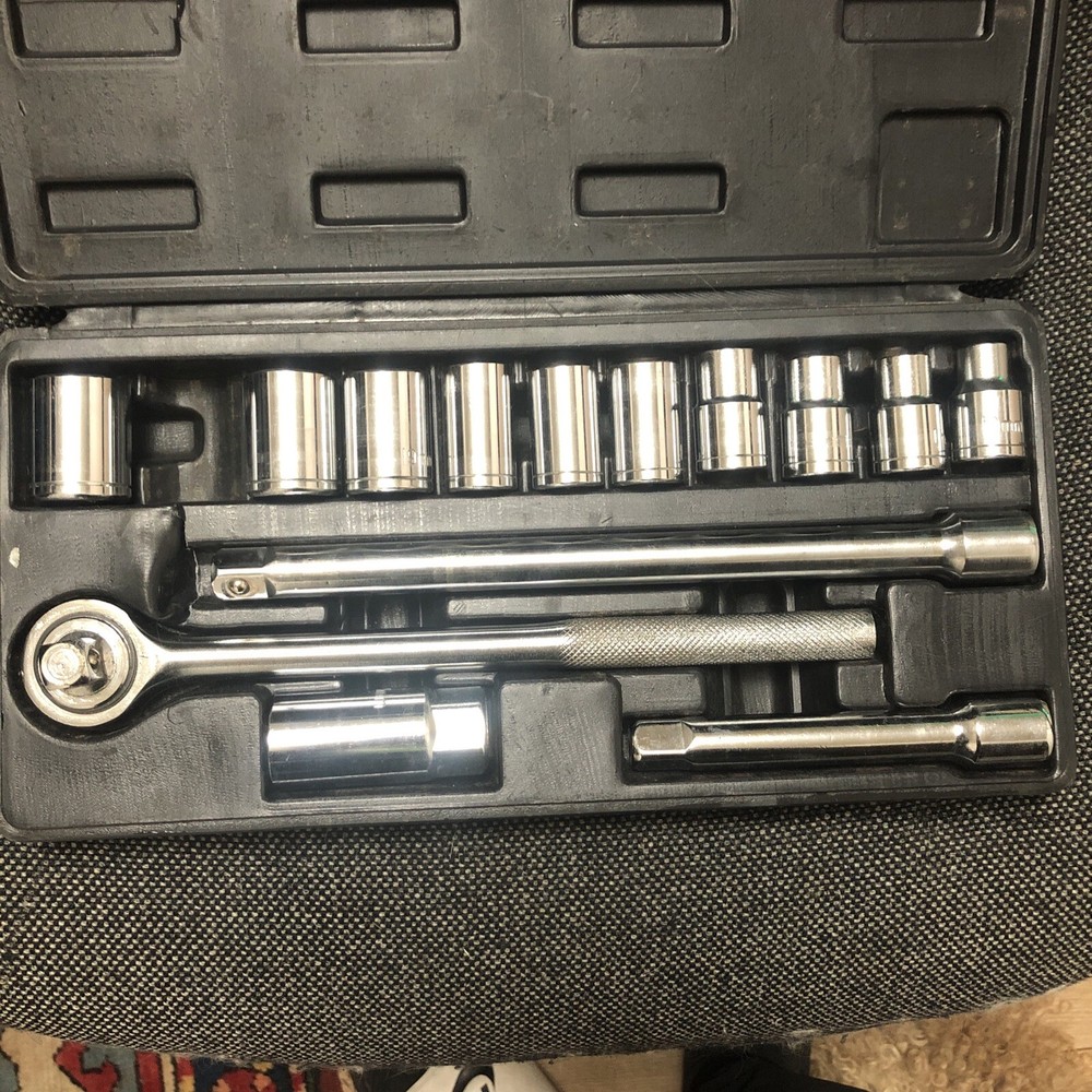 Draper Metric Socket Set, 1/2" Sq. Dr. (14Piece) 21mm piece is missing