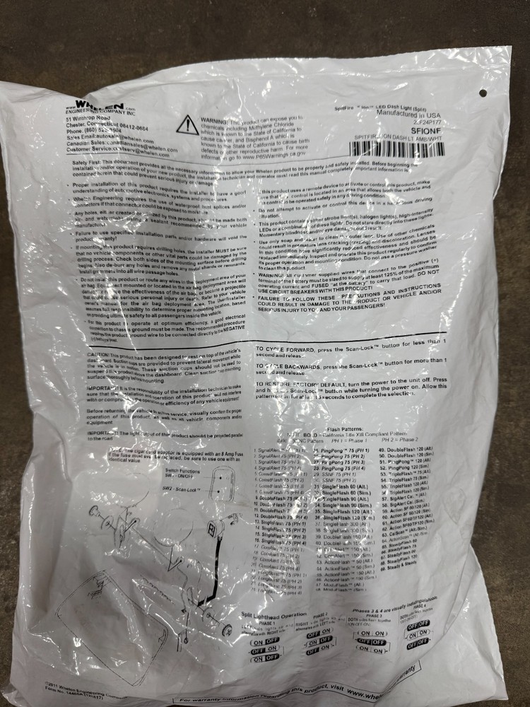 Whelen Spitfire Ion LED Dash Light (Split)