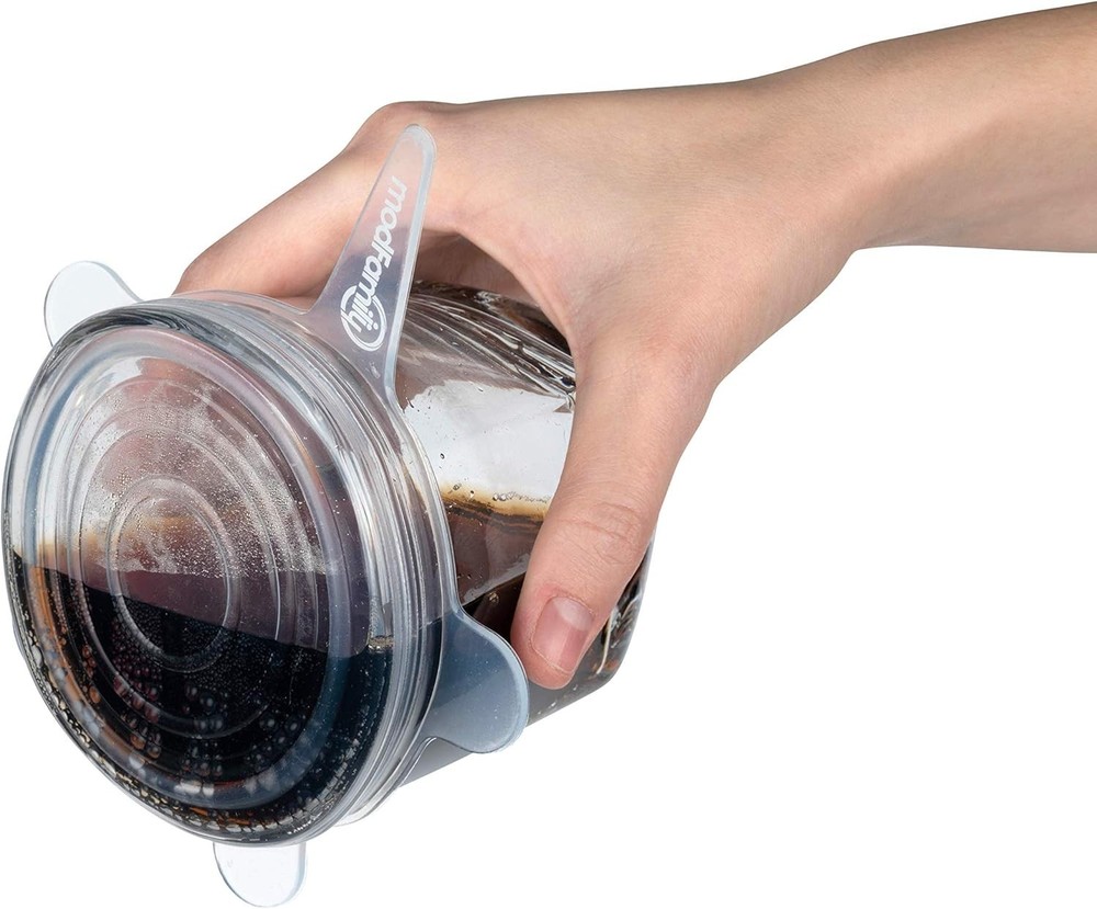 Dishwasher & Freezer Safe Silicone Stretch Lids - 7 Pack for Convenient Storage
