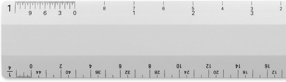 Architect 6 inch Ruler Scale w/ 4 Bevel for Drawing, Drafting & Engineering, ...