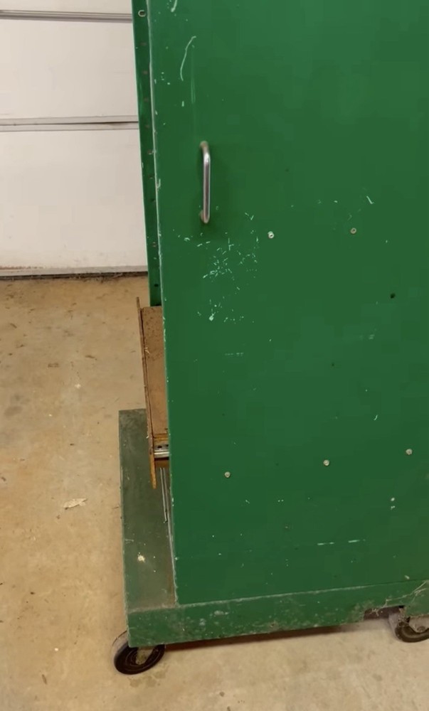 Vintage Metal Chippy Rolling Stand