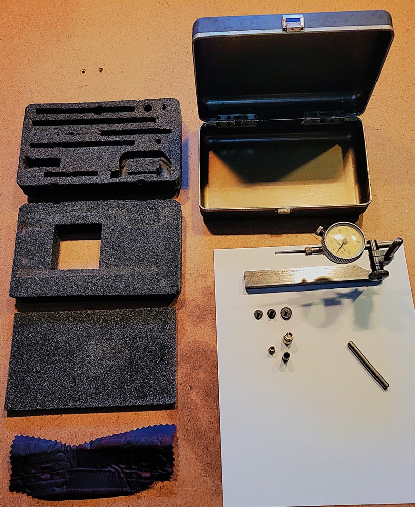 Pratt & Whitney Model 299 Dial Indicator wAccesories and Case