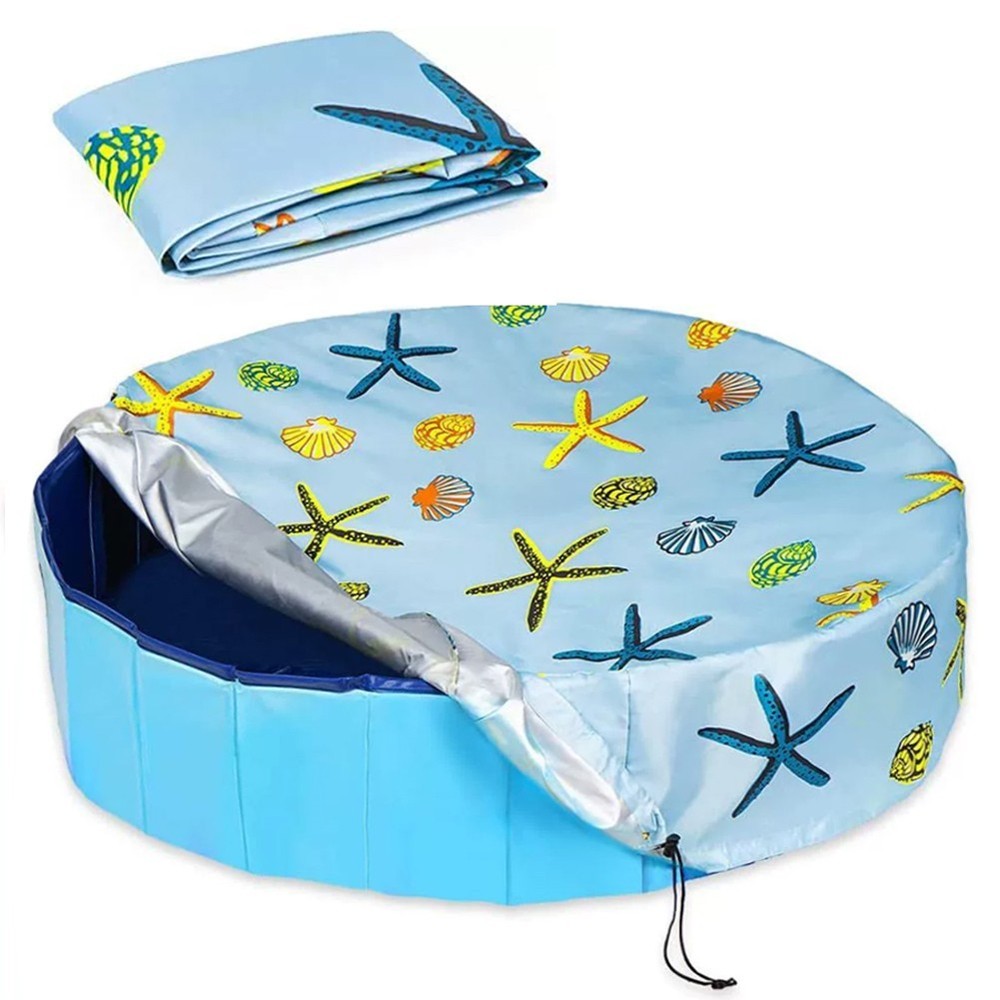Drawstring Cover Easy Use Pool Cover Adjustable Drawstring Dustproof Design