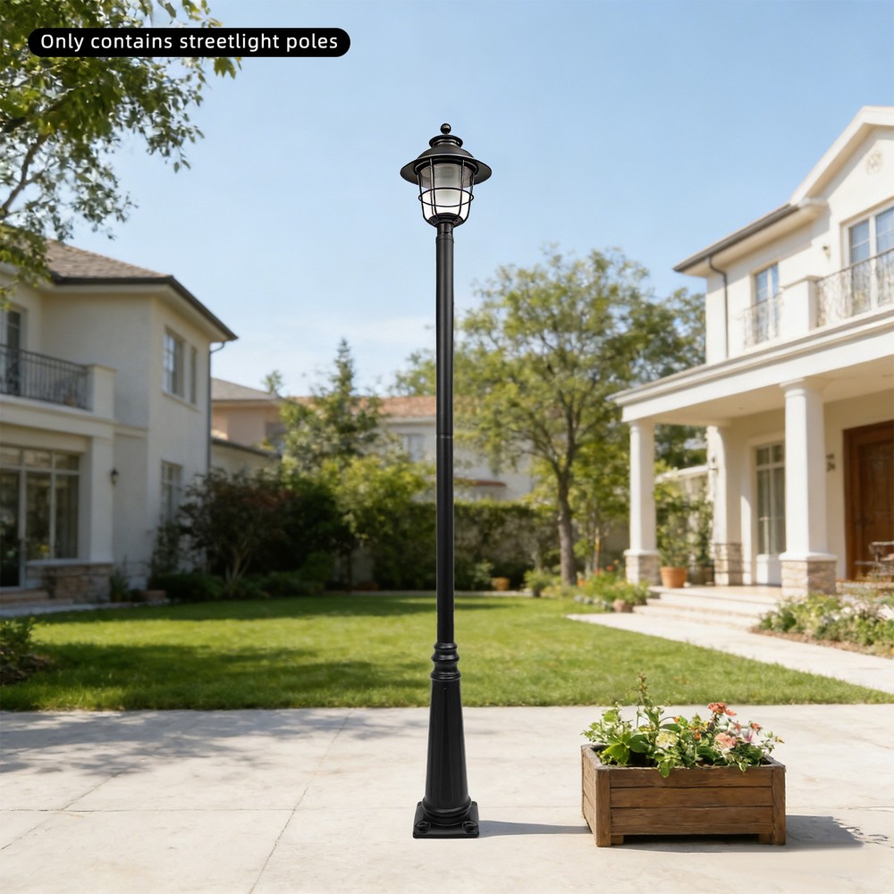 Light Post Split-Type Light Post Outdoor Light Post Top Globe Iron