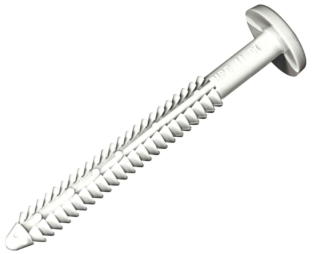 White Window Shutters Panel Peg Loks 3" Shutter Fasteners Spikes Lock Pegs Bulk