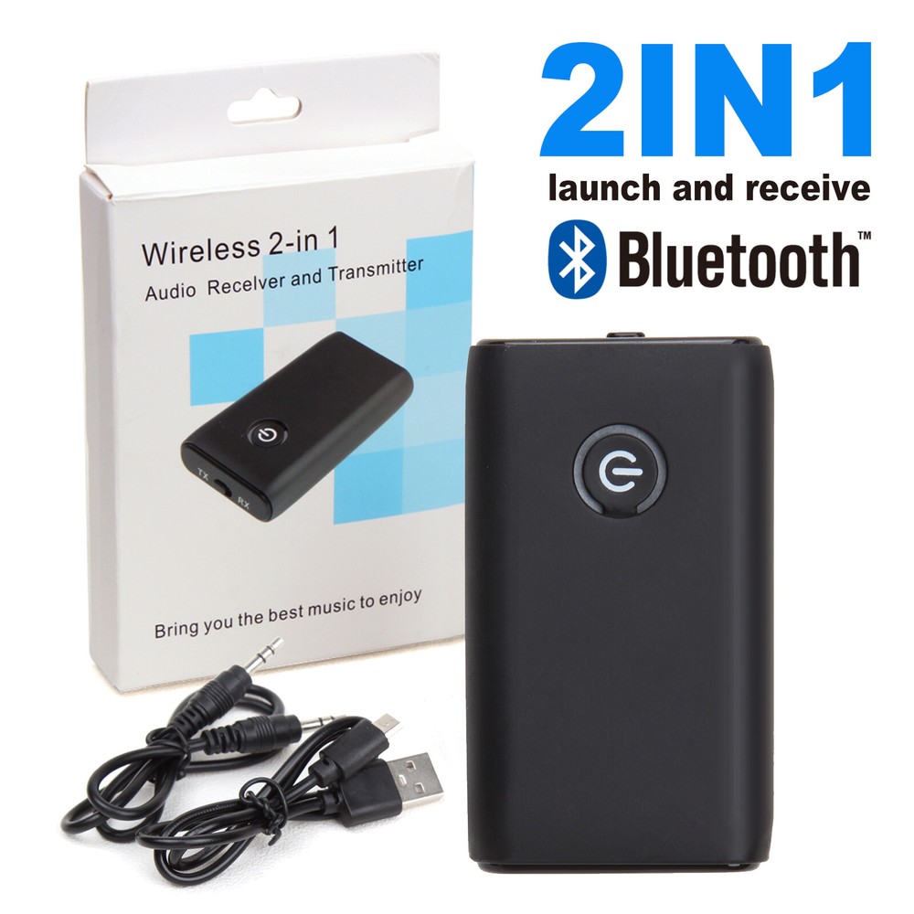 Bluetooth 5.0 2 IN 1 Transmitter Receiver Wireless Audio 3.5Mm Jack Aux Adapter