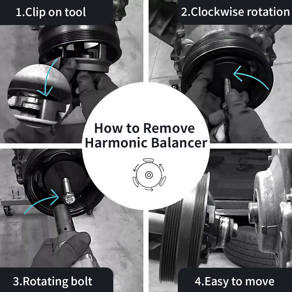 Harmonic Balancer Puller Crank Pulley Puller For GM Dodge Chrysler Ford 25264