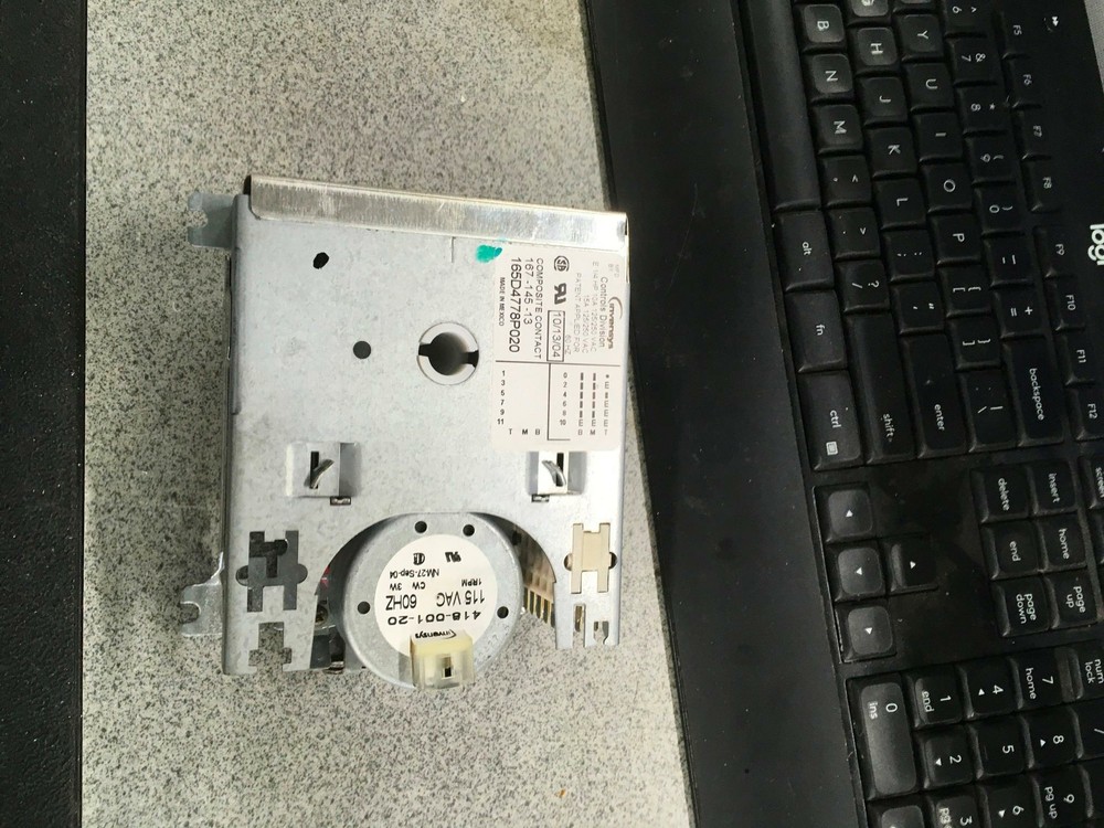 GE General Electric Dishwasher Timer part # 165d4778p020