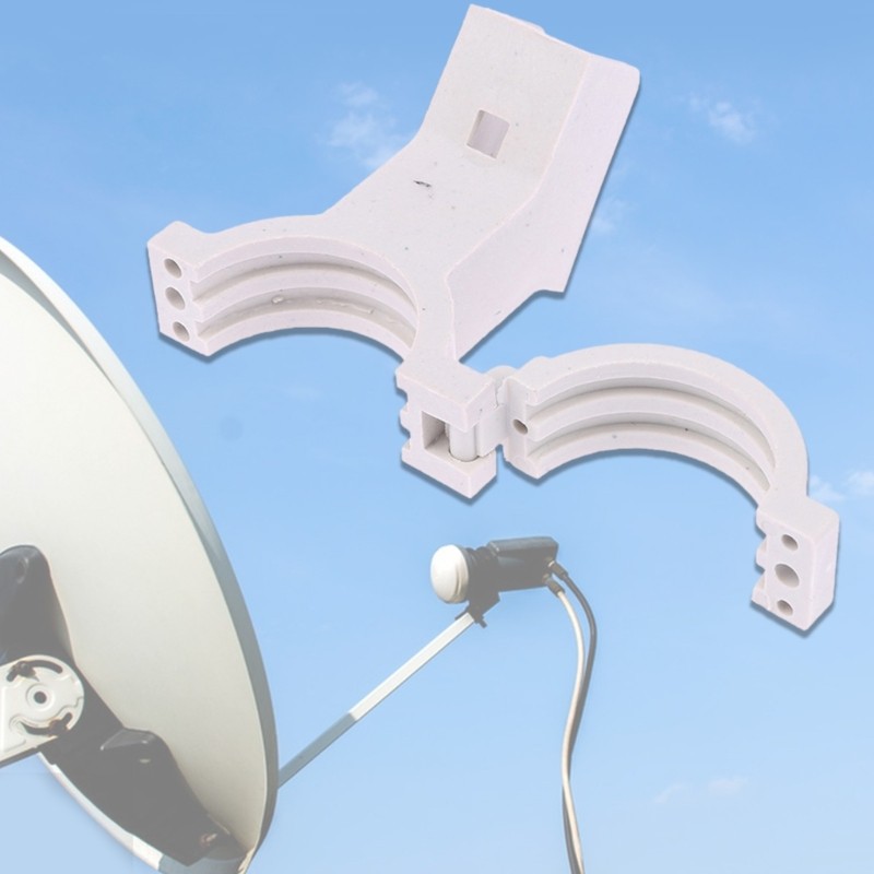 Sturdy Brackets Clinker for Secure Satellite Dish Easy Installation Designs