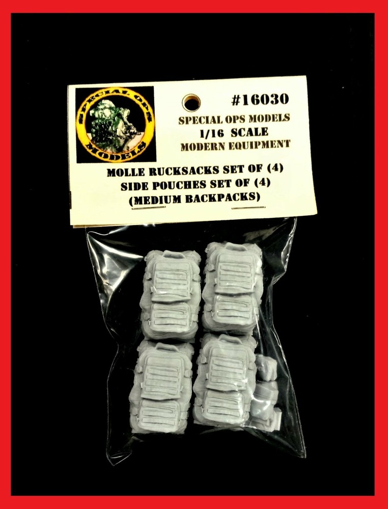 1/16 scale Modern Molle Rucksacks (BACKPACKS) Assault Backpack style #A