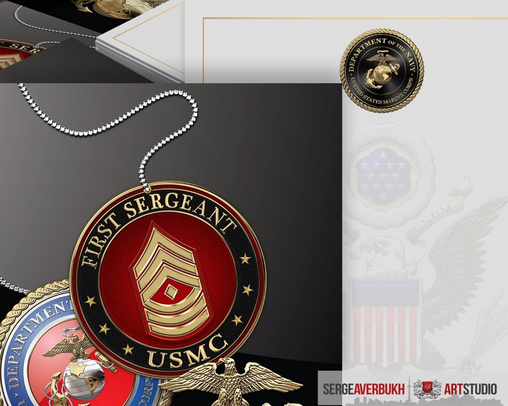 Customizable US Marine First Sergeant 5x7 Invitation Template DIGITAL DOWNLOAD