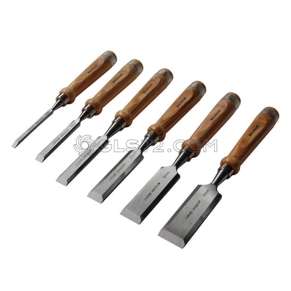 6 PCS QUALITY WOOD CHISEL TOOL SET WOODWORKING GOUGES HOLZMANN SES6TLG