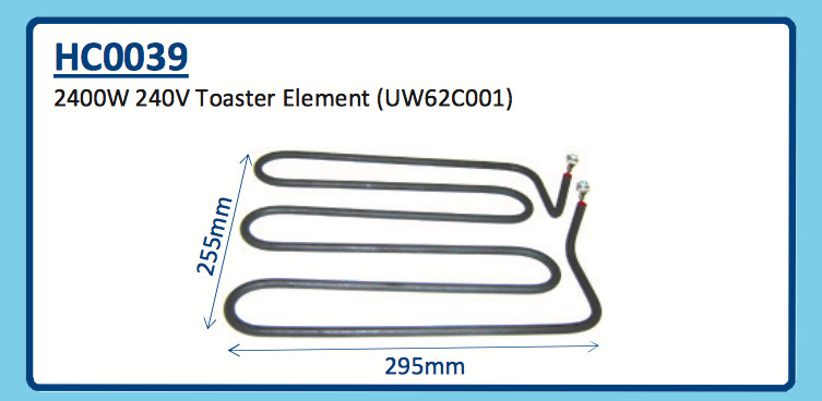 2400W 240V TOASTER ELEMENT HC0039 UW62C001