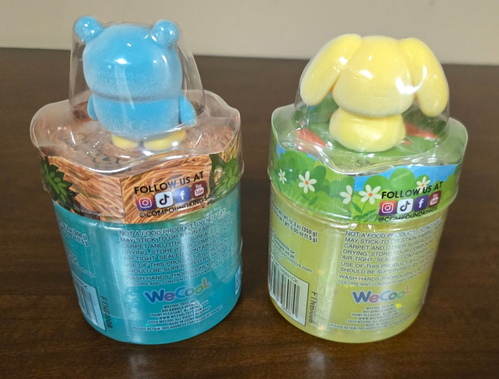 Animooze Wecool Compound Kings Scented Slime -Owl Berry & Lemony Bunny +figures
