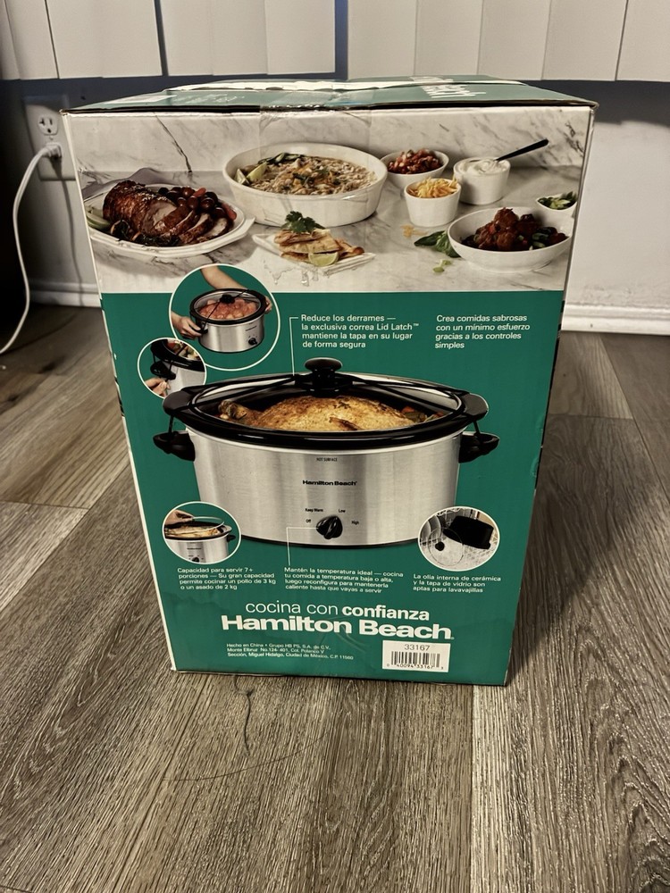 Hamilton Beach 6-quart Portable Slow Cooker 33167