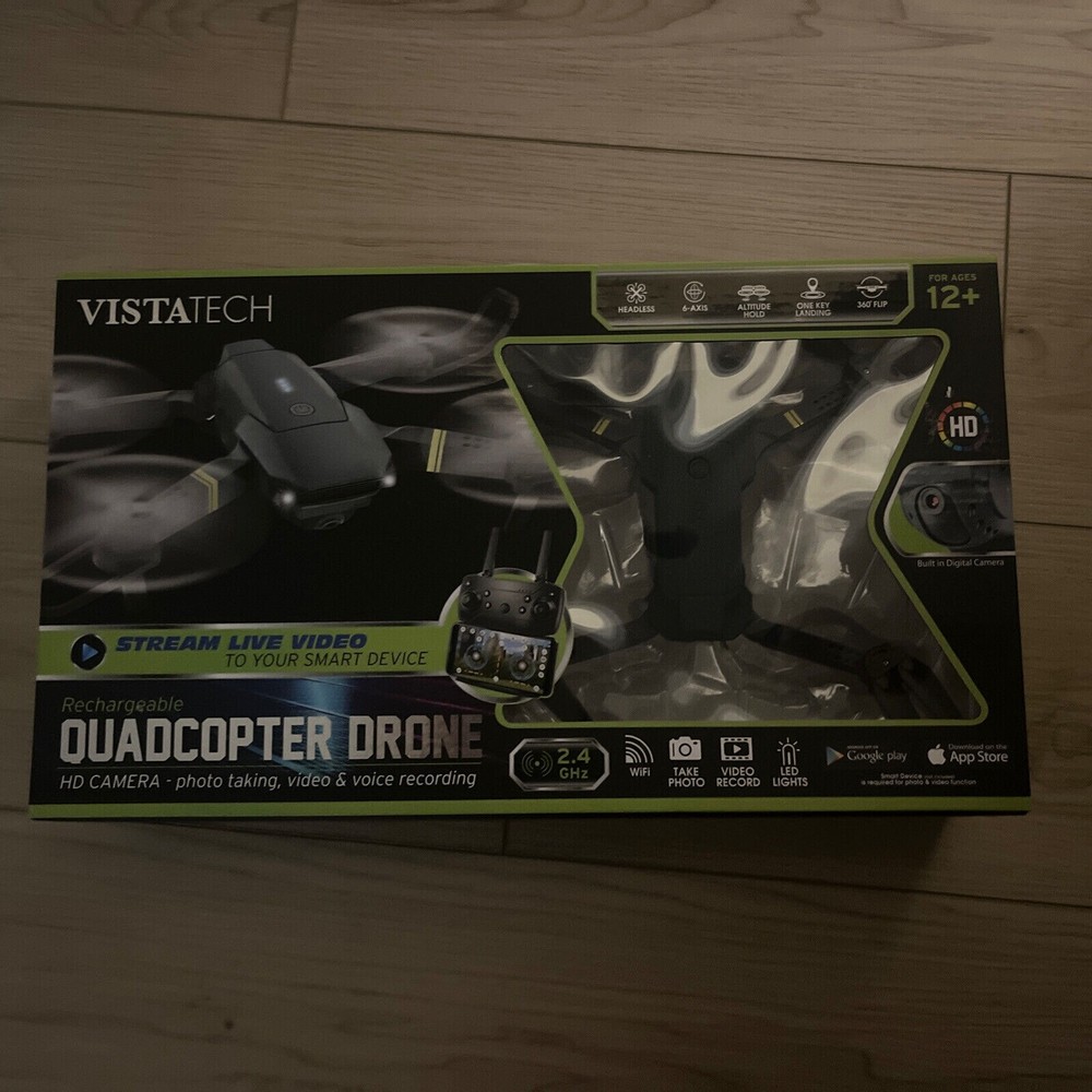 VISTATECH RECHARGEABLE QUADCOPTER DRONE