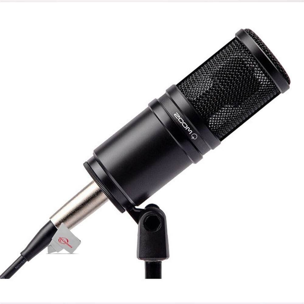 Zoom ZDM-1 Dynamic Microphone Optimized with Tabletop Tripod Microphone Stand