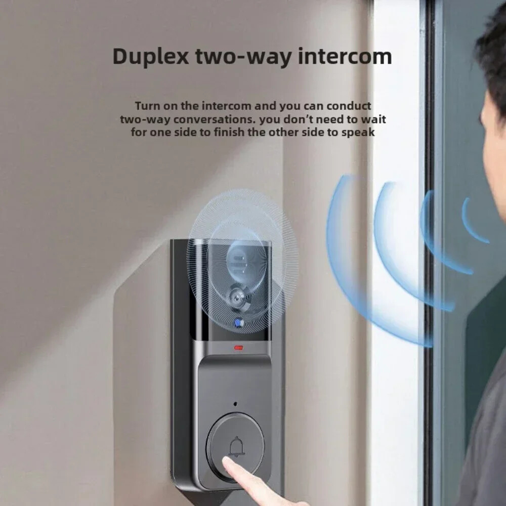 Video Intercom Doorbell with Camera and Monitor Outdoor Visual Two-Way Intercom