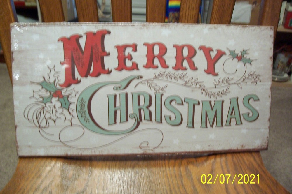 Merry Christmas Plaque - NEW