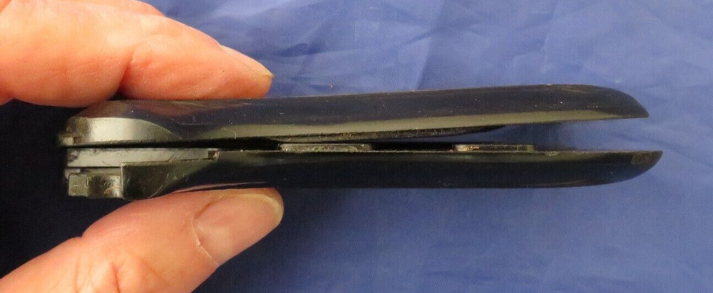 German Luger Straight Line Grooved Bakelite Grips